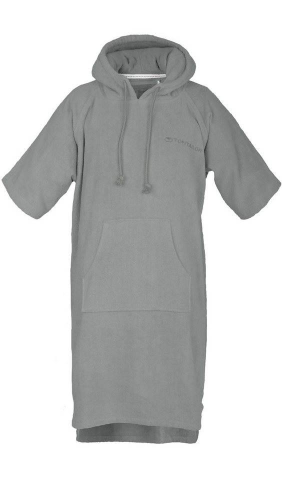 TOM TAILOR HOME Badeponcho Surfponcho COLOR BATH, Midilänge, Frottier, Kapuze, mit Kordel, Bauchtasche, saugstark, Baumwolle, auch in Kindergrößen
