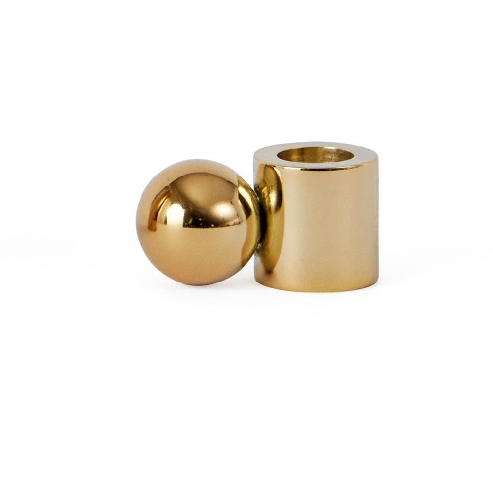 2,9 cm Gold PalloaKerzenhalter Small, Stahl 2 x Kerzenhalter x OYOY 2 Kerzenständer