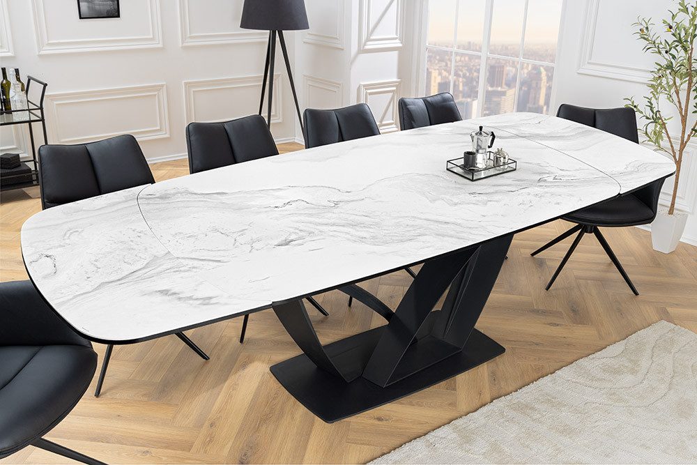 riess-ambiente Esstisch PAPILLON 180-260cm weiß / günstig online kaufen