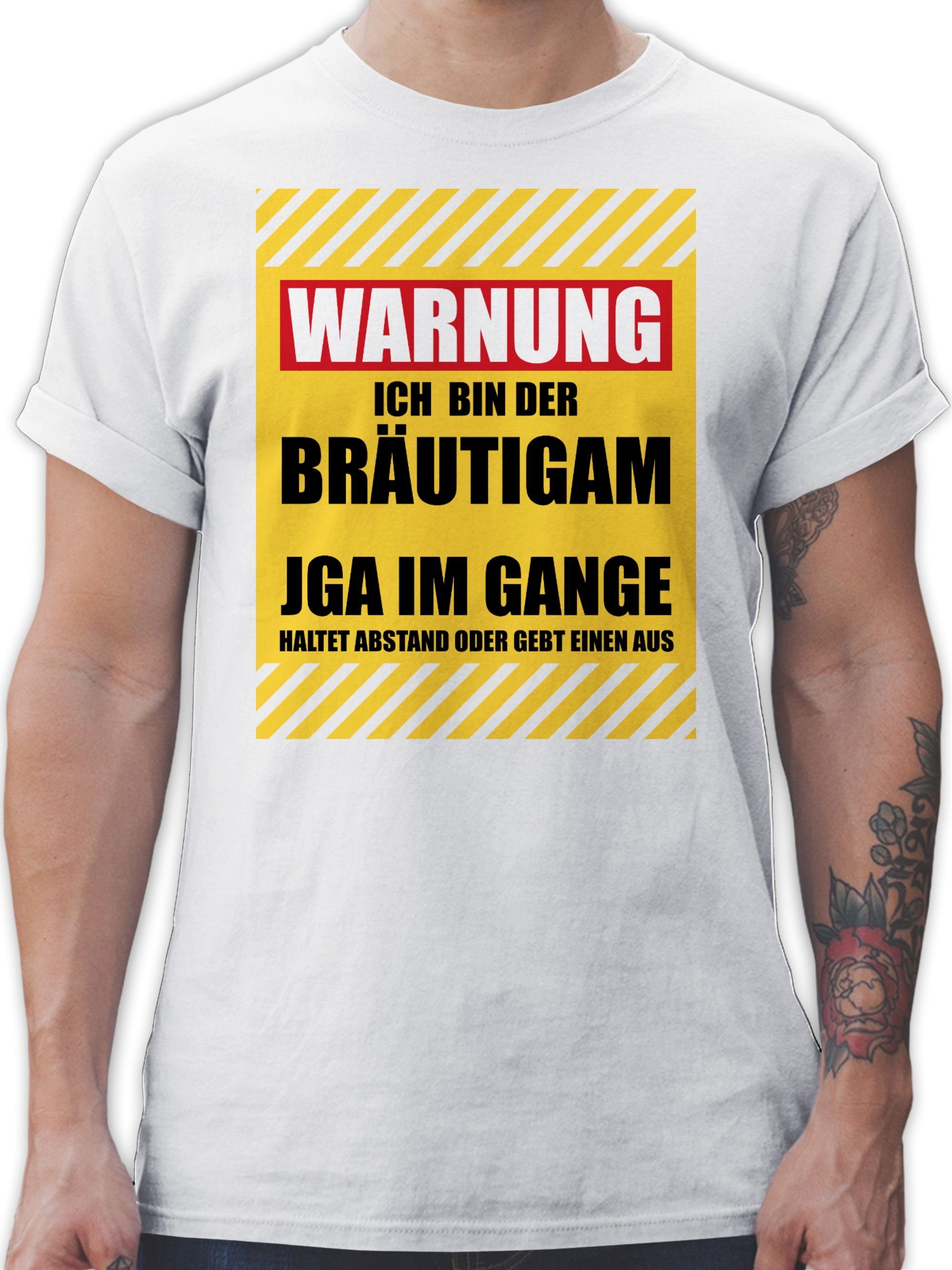 T-Shirt Warnung Ich bin der Bräutigam
