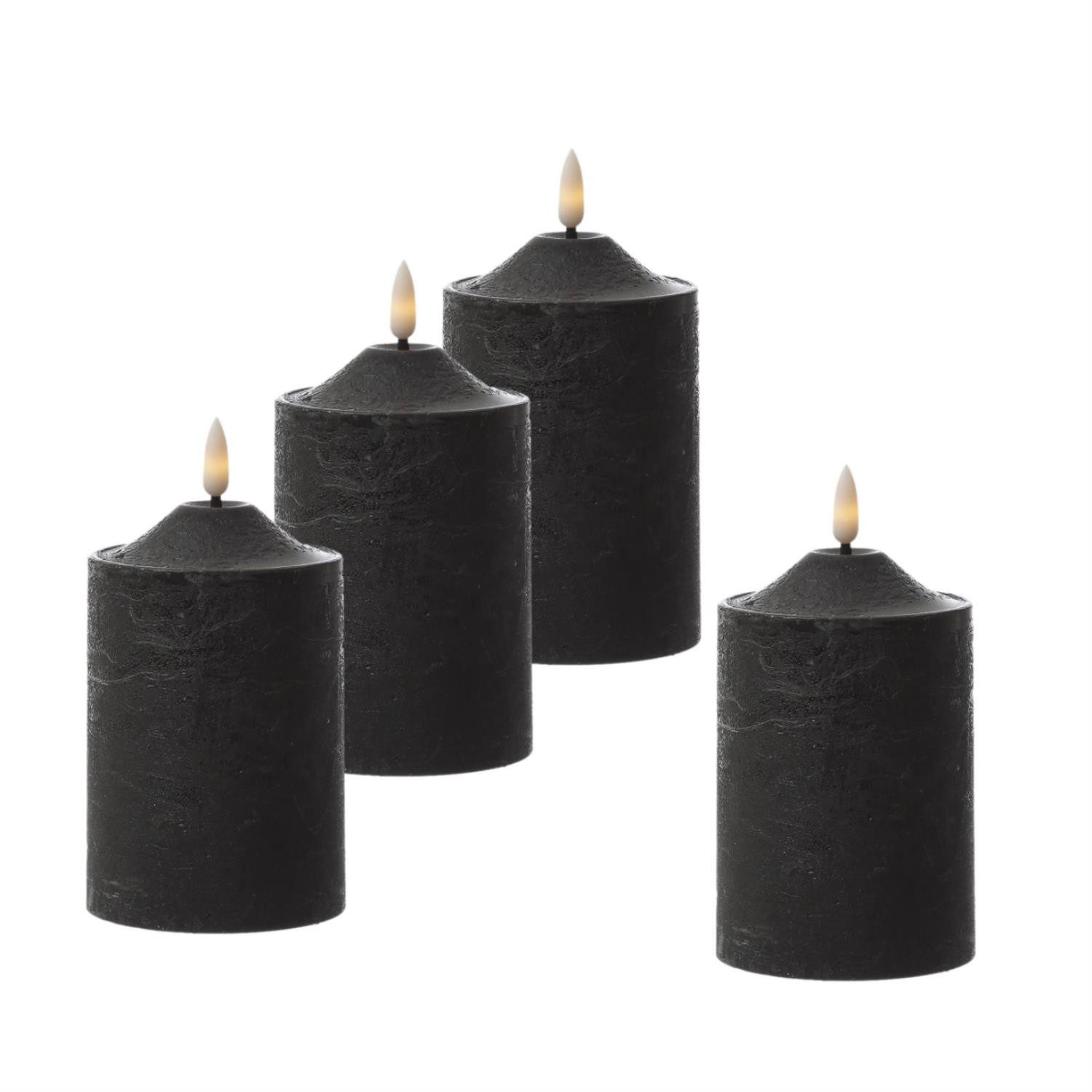 MARELIDA LED-Kerze Kerzenset in Rustik-Optik Echtwachs H:15cm D: 7,5cm Time günstig online kaufen