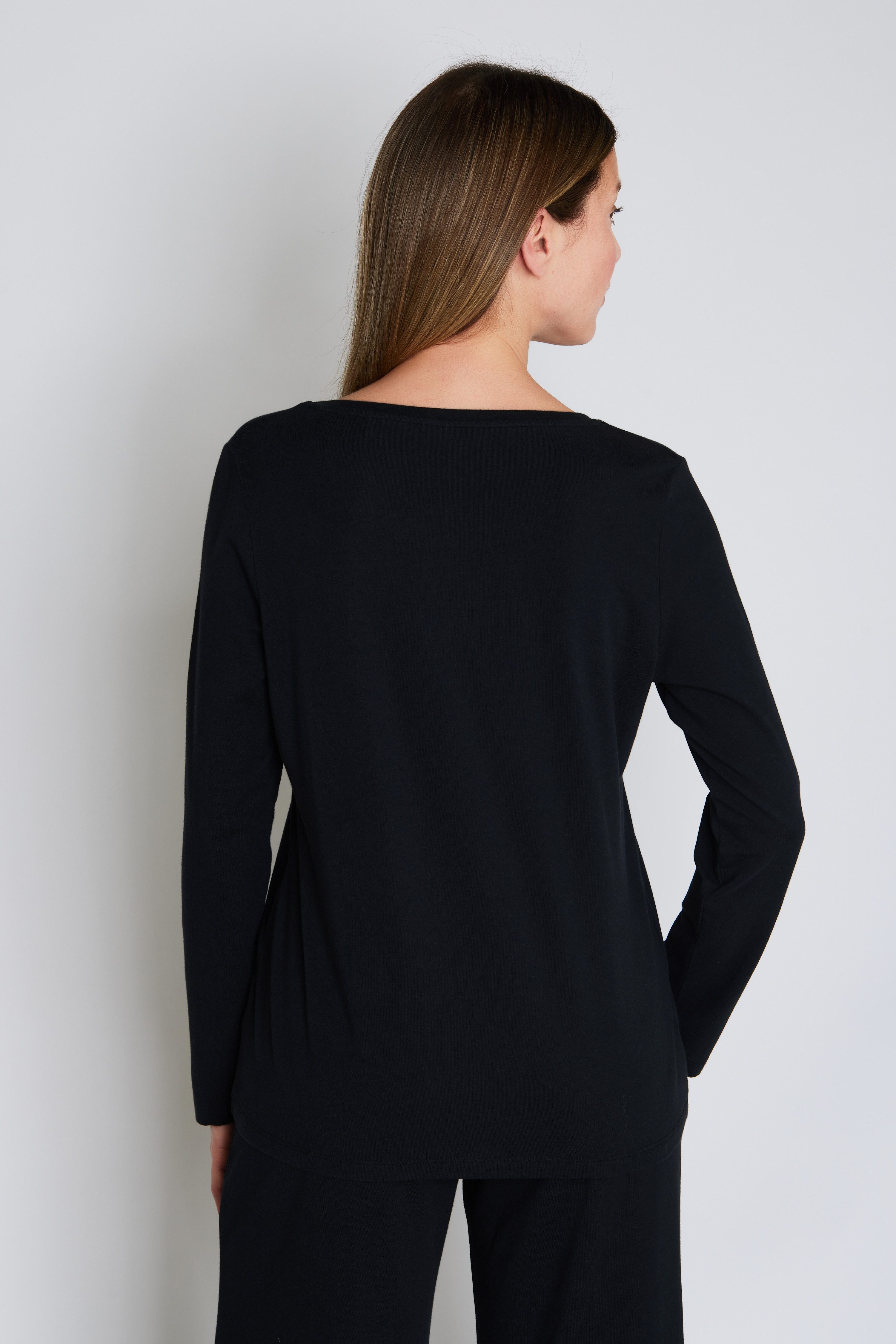 JOOP! Pyjamaoberteil Cosy mit Rundhalsausschnitt