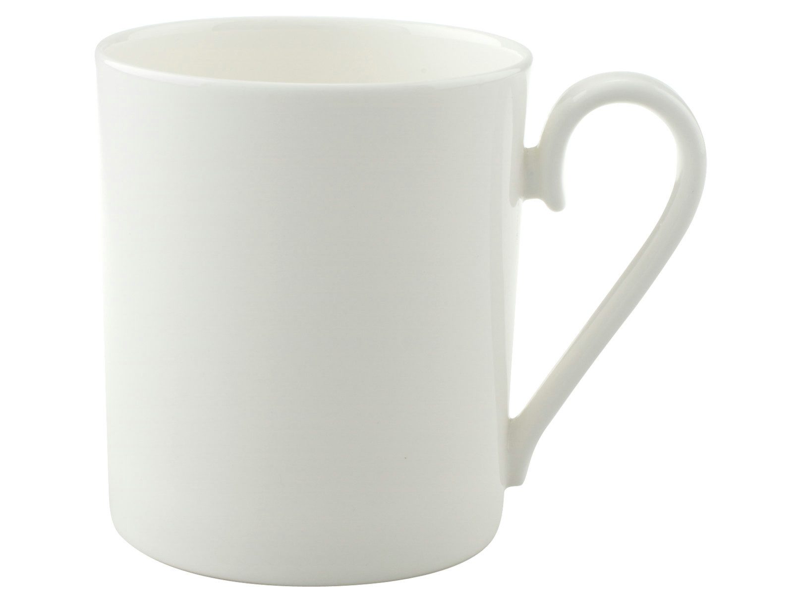 Villeroy & Boch Becher Royal Becher mit Henkel 0,3 l, Premium Bone Porcelain