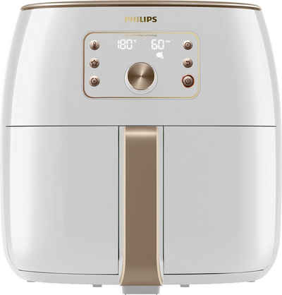 Philips Heißluftfritteuse HD9870/20 Airfryer Premium XXL, 2225 W, Smart Sensing Technologie Fassungsvermögen 1,4kg, weiß