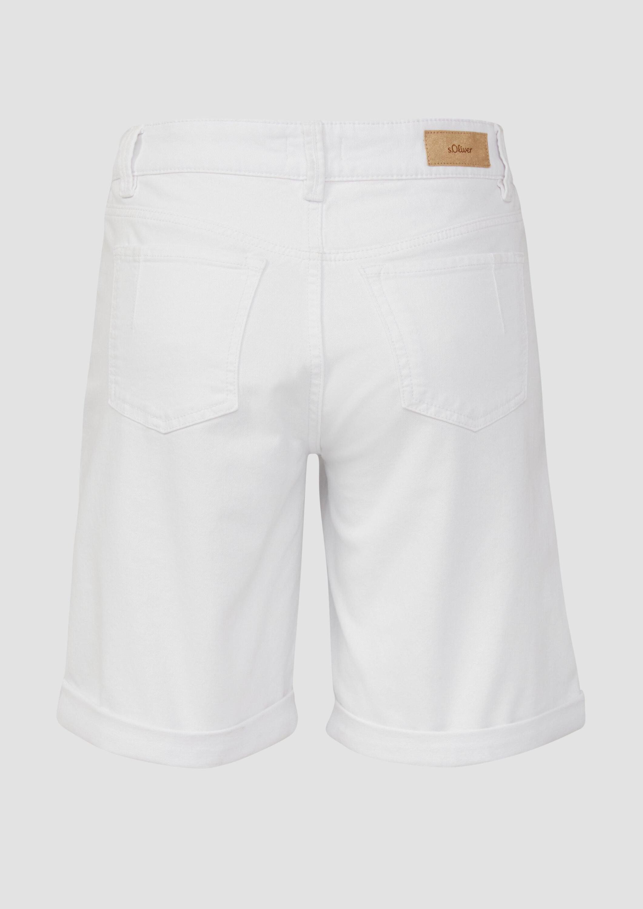 s.Oliver Jeansshorts Jeans-Hose Bermuda Jeans / Straight Fit / Mid Rise / Straight Leg