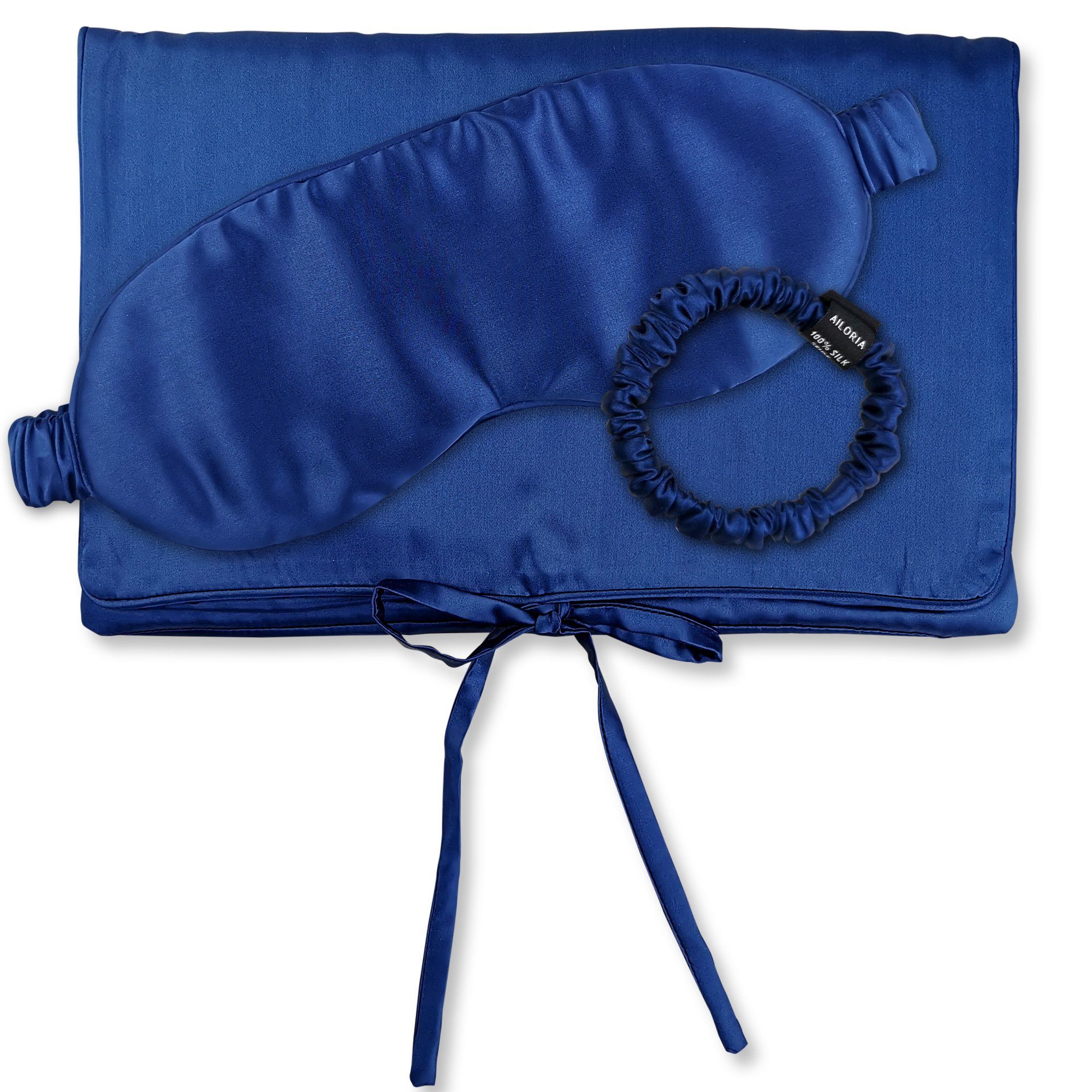 AILORIA Haargummi TRAVEL SET BEAUTY S Tasche, Schlafmaske &, Luxuriöses Reise-Set