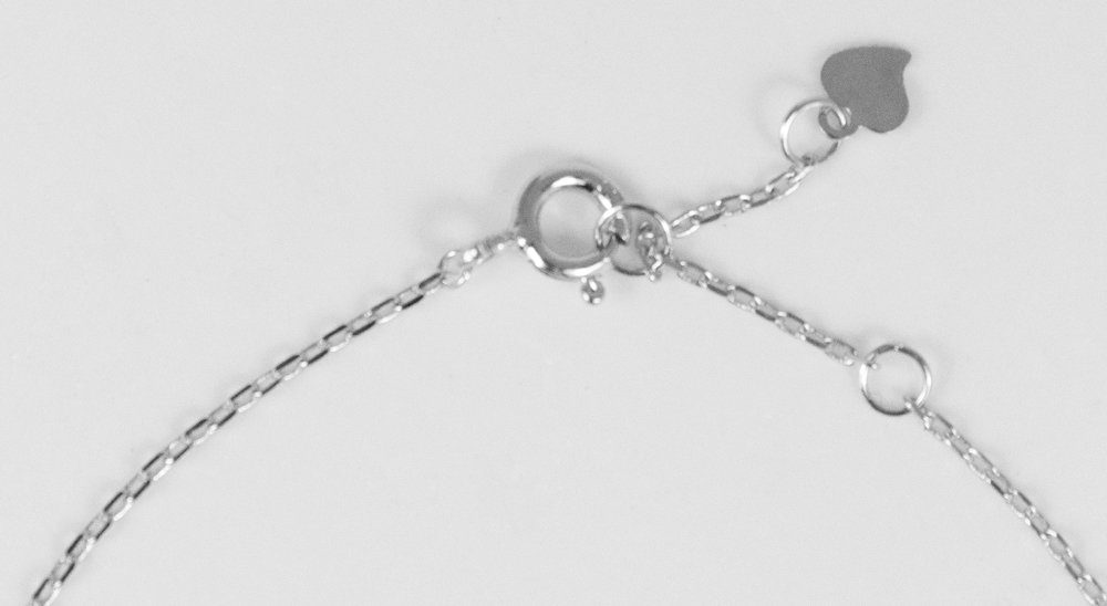LUISIA® Armband Filigranes Damen Armband mit Strass Tropfen - 925 Silber mit Zirkonia (1-tlg., inkl. Schmuckbox)