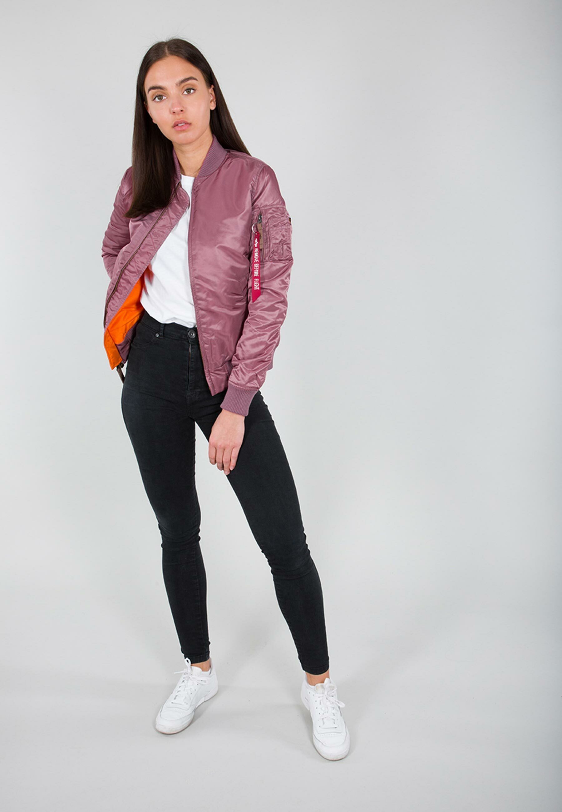 Alpha Industries & Women Jackets 59 Industries Wmn dusty Flight MA-1 Alpha Bomber VF Bomberjacke pink 