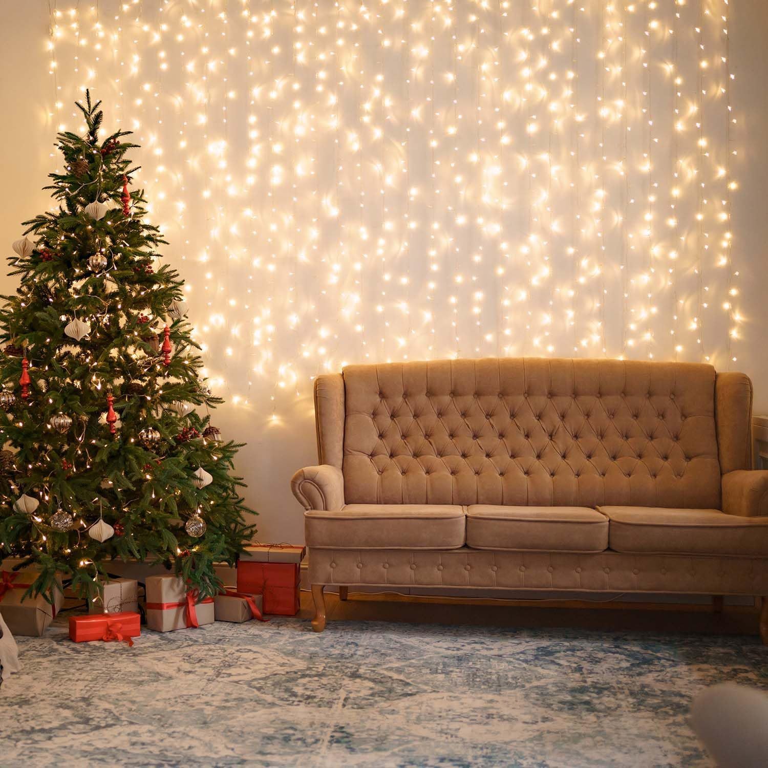 Salcar LED-Lichterkette LED Lichtvorhang Weihnachten Lichterkette günstig online kaufen