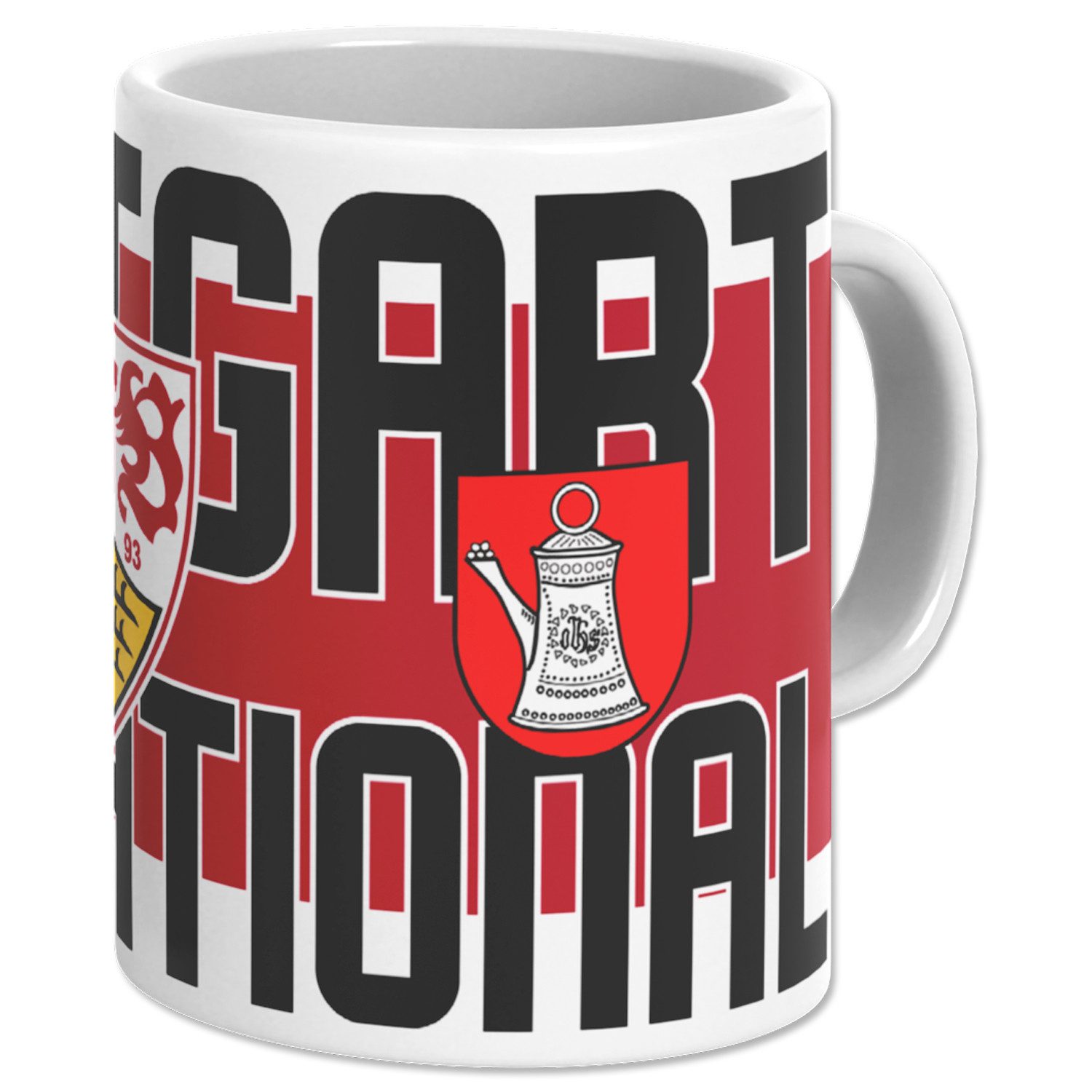 VfB Stuttgart Tasse VfB Stuttgart Tasse International aus Steingut 0,3 l, Stein
