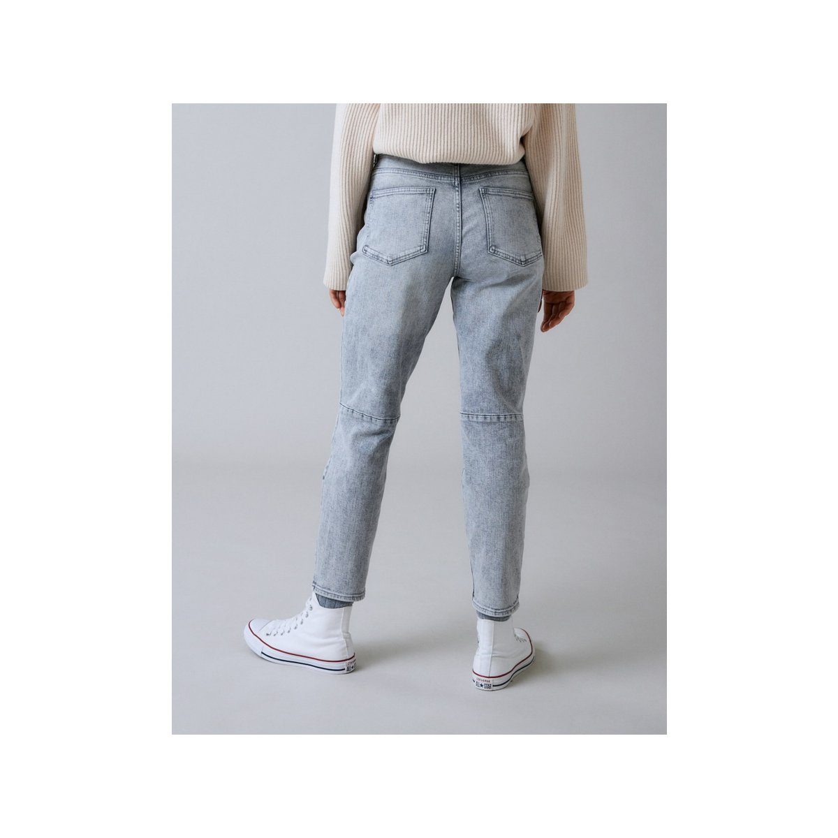 5-Pocket-Jeans (1-tlg) OPUS grau