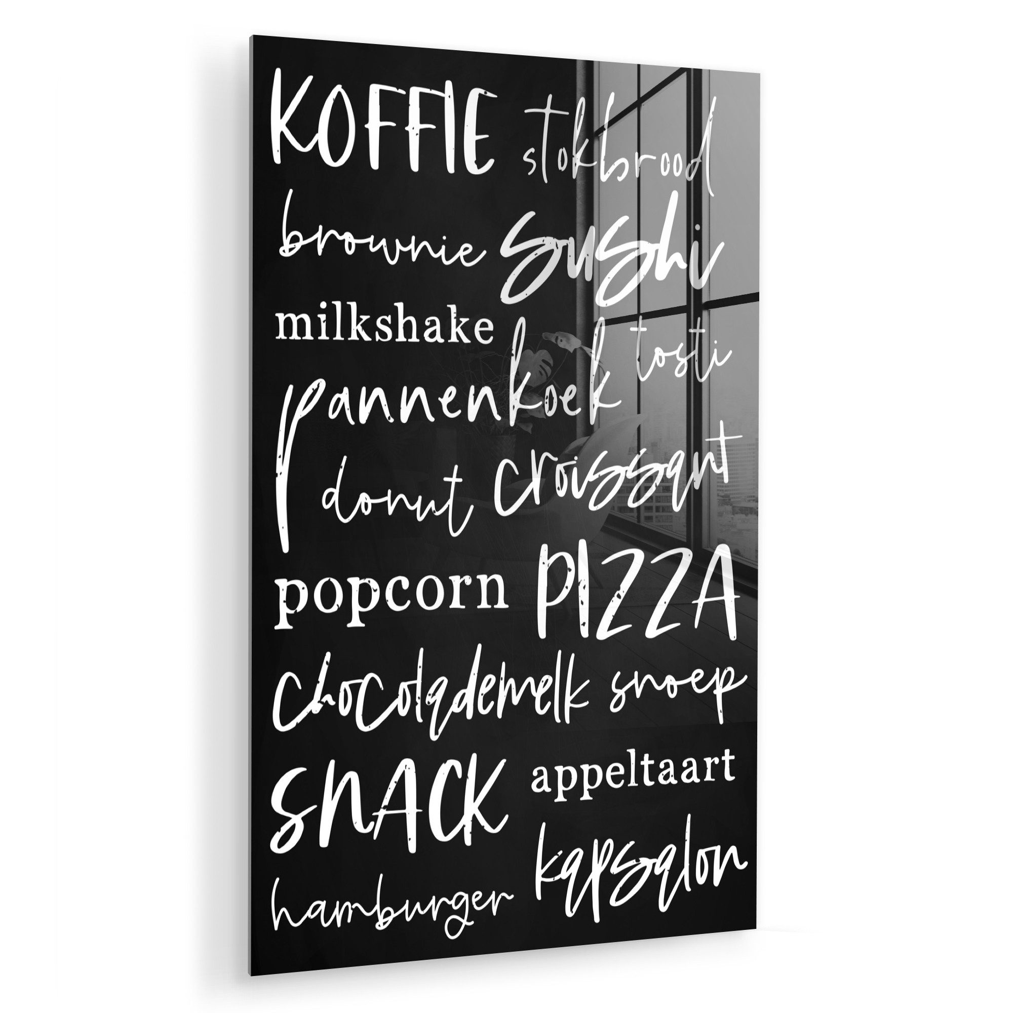 MuchoWow Acrylglasbild Essen - Speisekarte - günstig online kaufen