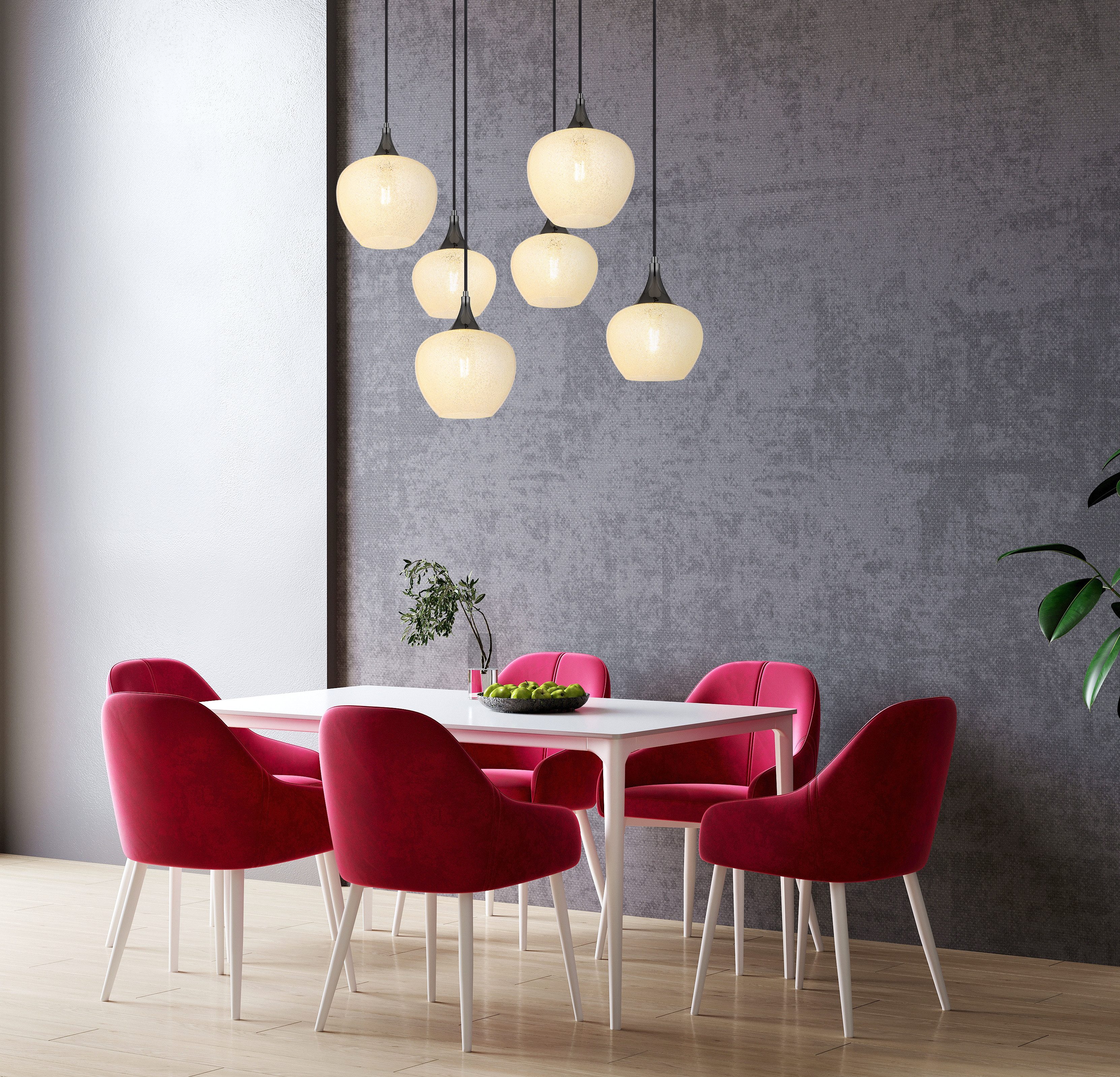 GLOBO LIGHTING Hängeleuchte MAXY, ohne Leuchtmittel, Hängelampe/Pendelleuchte/unterschiedliche Gläser