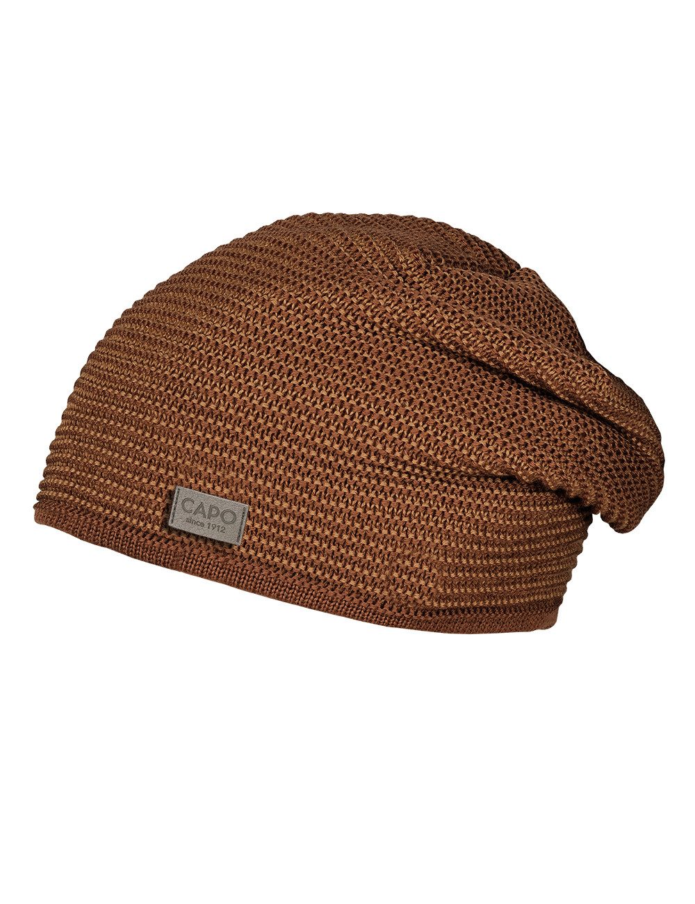 CAPO Strickmütze Woll-Beanie, LL-Struktur Strick, Fleecefutter (1-St)
