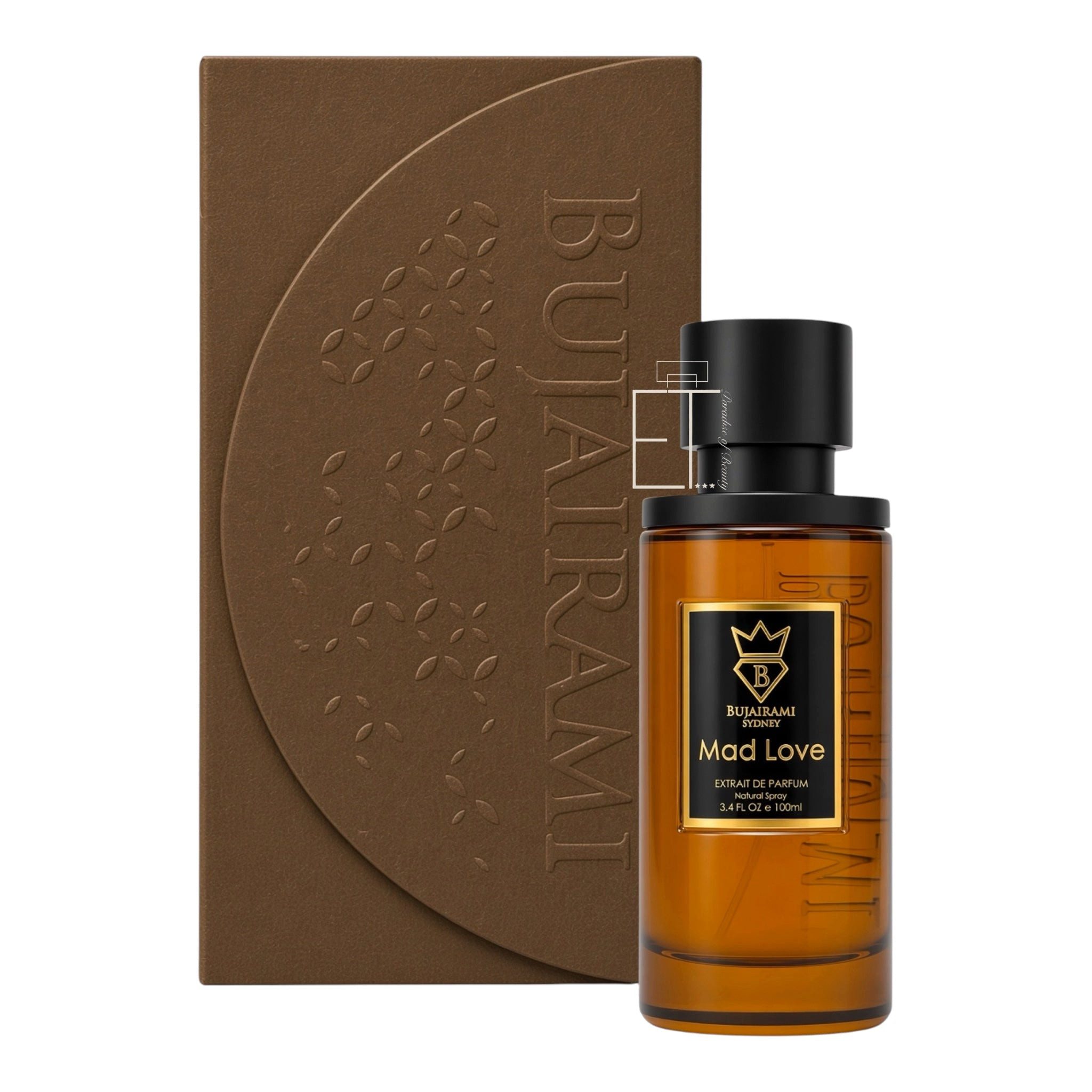 Bujairami Extrait Parfum Mad Love, 100 ml, für Damen und Herren, Extrait Parfum