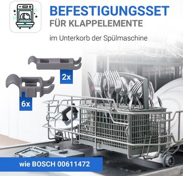 VIOKS Geschirrspüleinsatz Unterkorbeinsatzlager Ersatz für Bosch 00611472, für Stachelreihen in Geschirrspüler