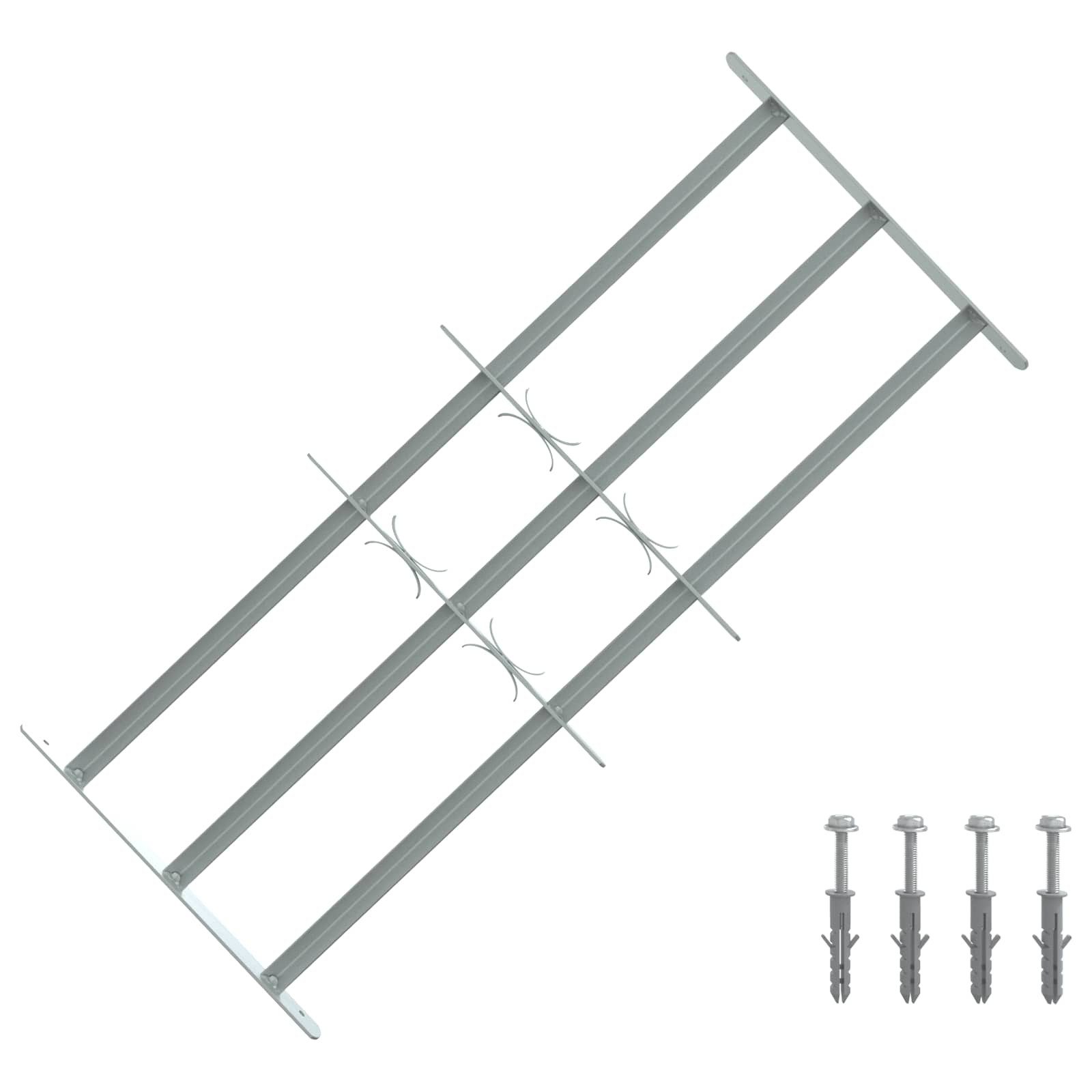vidaXL Fenster Sicherheitsgitter für Fenster mit 3 Querstangen 3 pcs, (3 St)