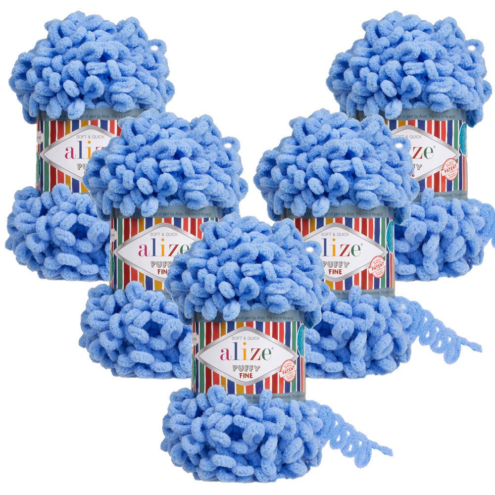 Häkelwolle 5 x ALIZE Puffy Fine