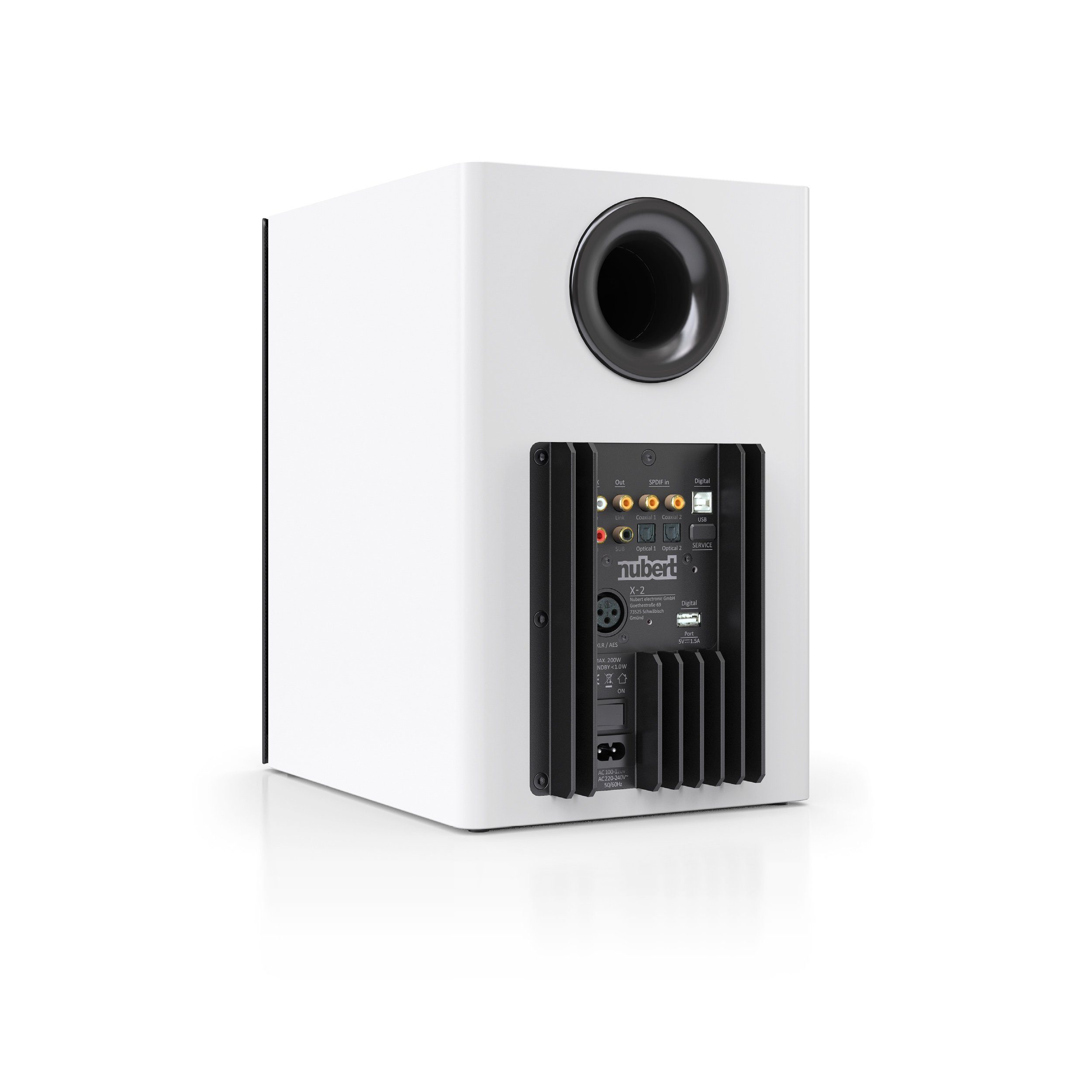 Nubert nuPro XS-4000 RC Regal-Lautsprecher (X-Connect, X-Connect Surround, Bluetooth, aptX HD, aptX Low Latency, AAC, SBC, 360 W, Aktivlautsprecher, 2-Wege, 360 W Dauerleistung, X-Room Calibration)