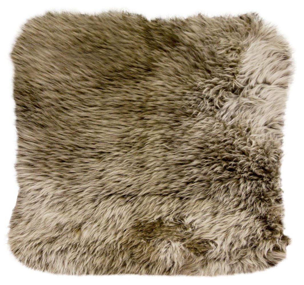Heitmann Felle Fellkissen Lammfell-Kissen - Premium Qualität, echtes Austral. Lammfell, eckig, 40x40 cm, besonders dicht & weich