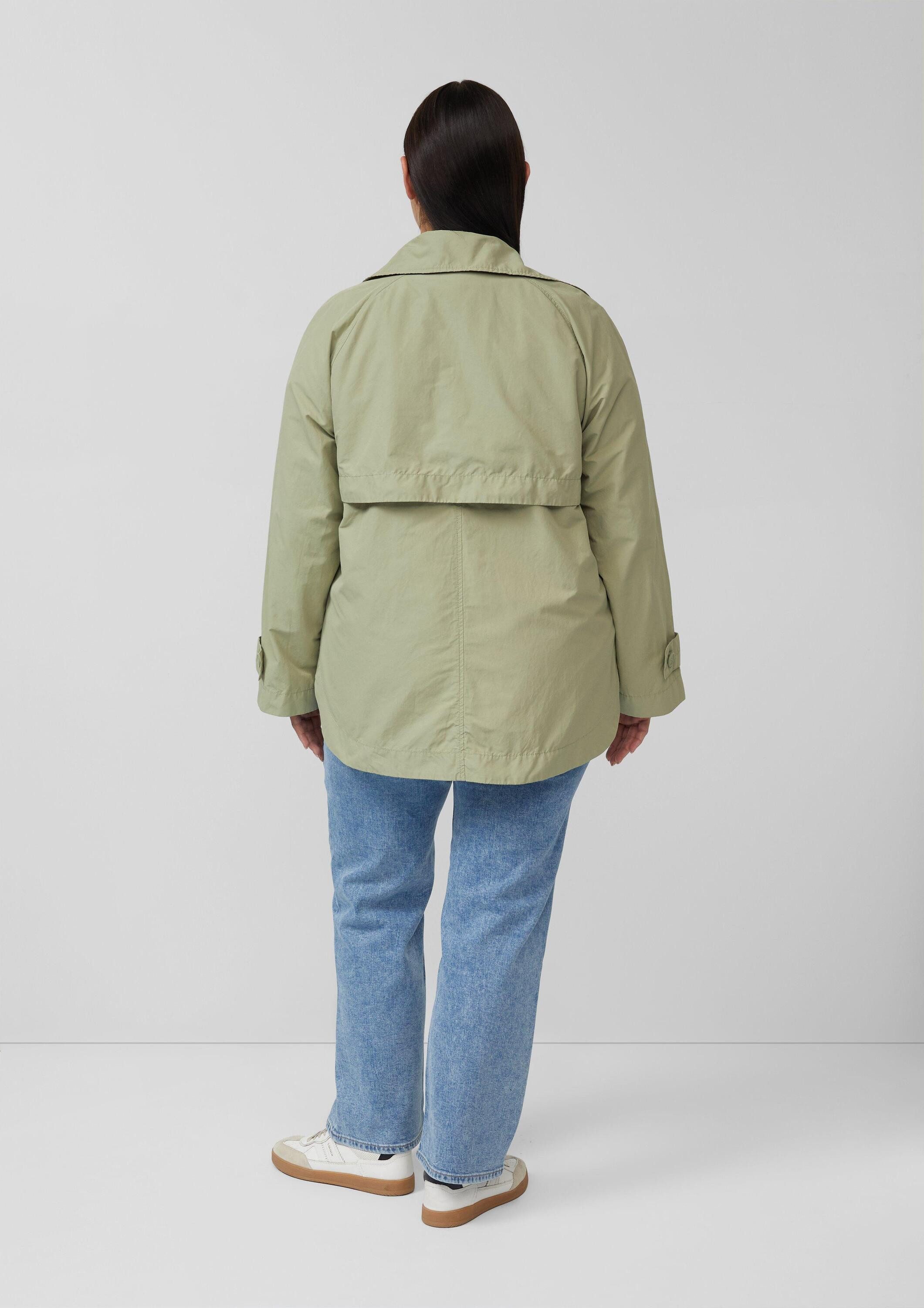 s.Oliver Funktionsjacke Outdoor-Jacke Cabanjacke im Relaxed Fit mit abgerundetem Saum
