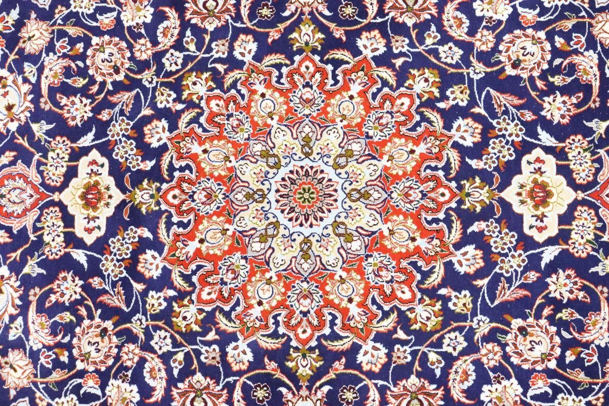 Orientteppich Isfahan Seidenkette 158x229 Handgeknüpfter 6 Nain Höhe: Trading, Orientteppich, mm rechteckig
