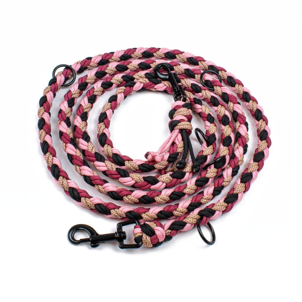 Tierluxe Hundeleine Natur, Paracord, Handgemacht