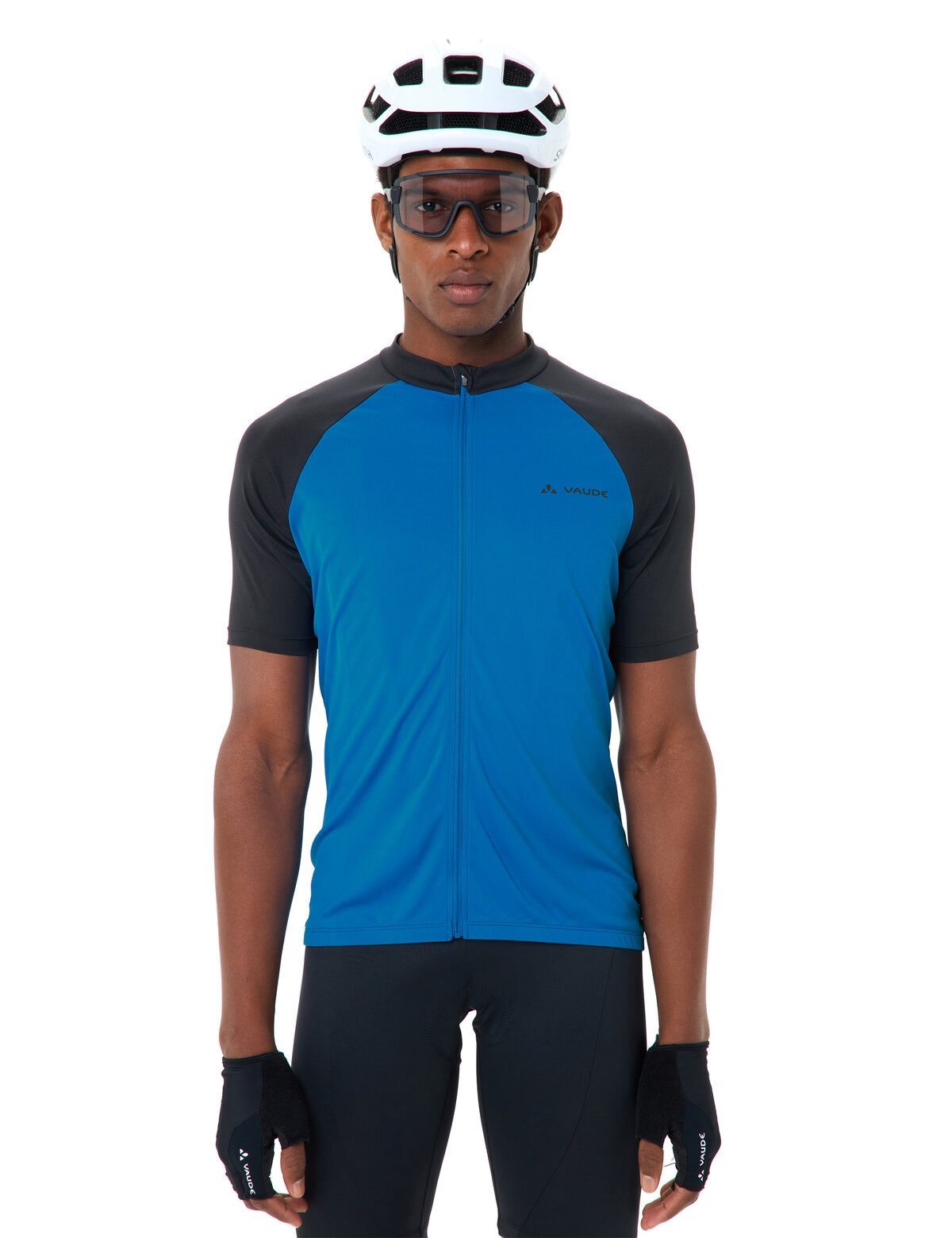 VAUDE Radtrikot Men's Matera FZ Tricot II für Radsport, mit drei offenen Rückentaschen, mit kurzen Ärmeln