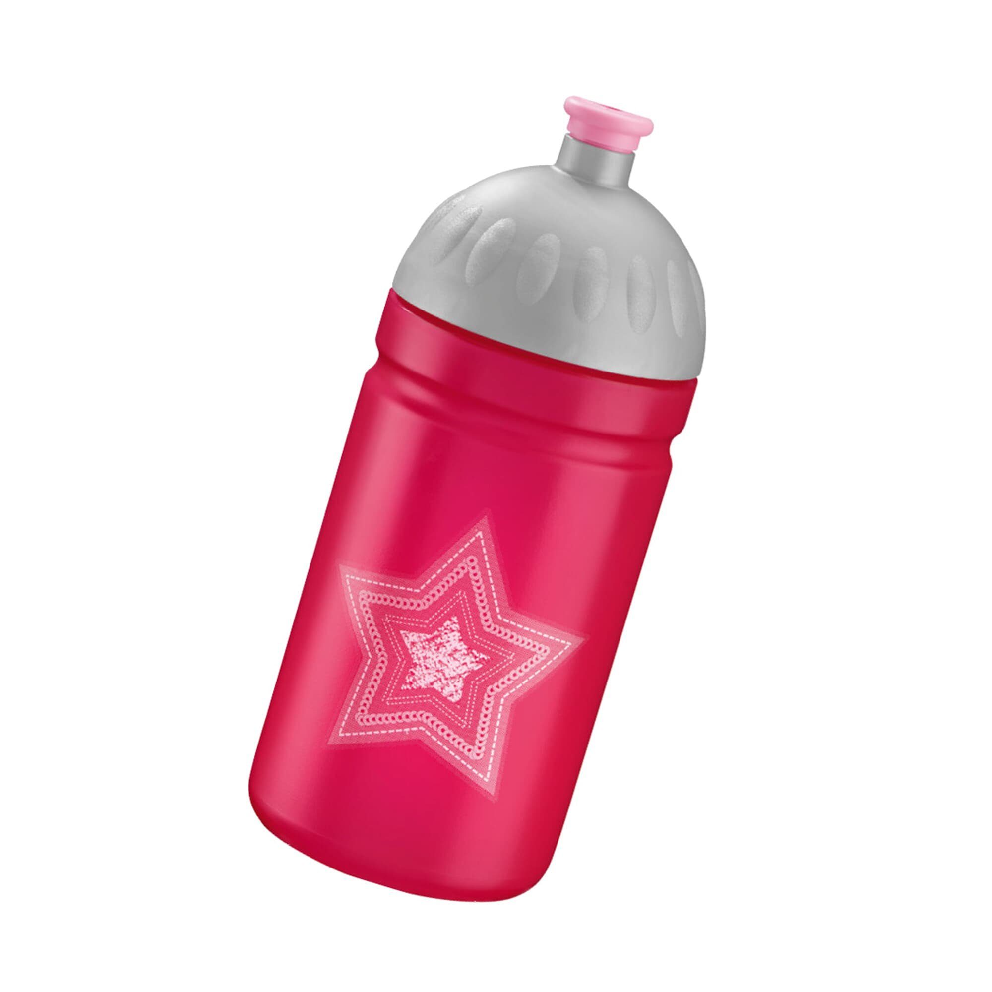 Step by Step Trinkflasche 0,5 l, für Kindergarten und Schule Glamour Star Astra, Pink