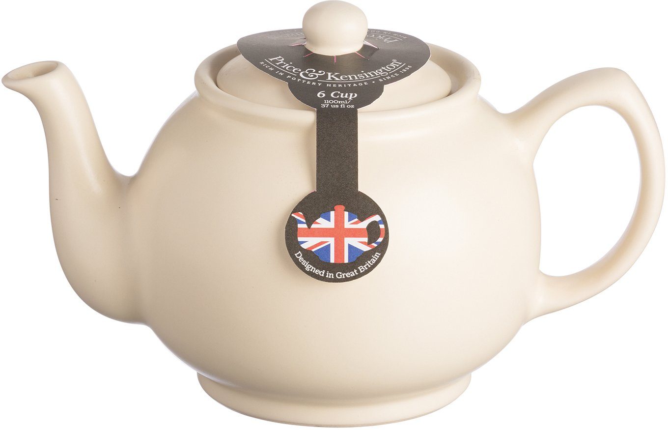PRICE & KENSINGTON® Teekanne Betty, 1,1 l, Steingut, matt, 6 Tassen