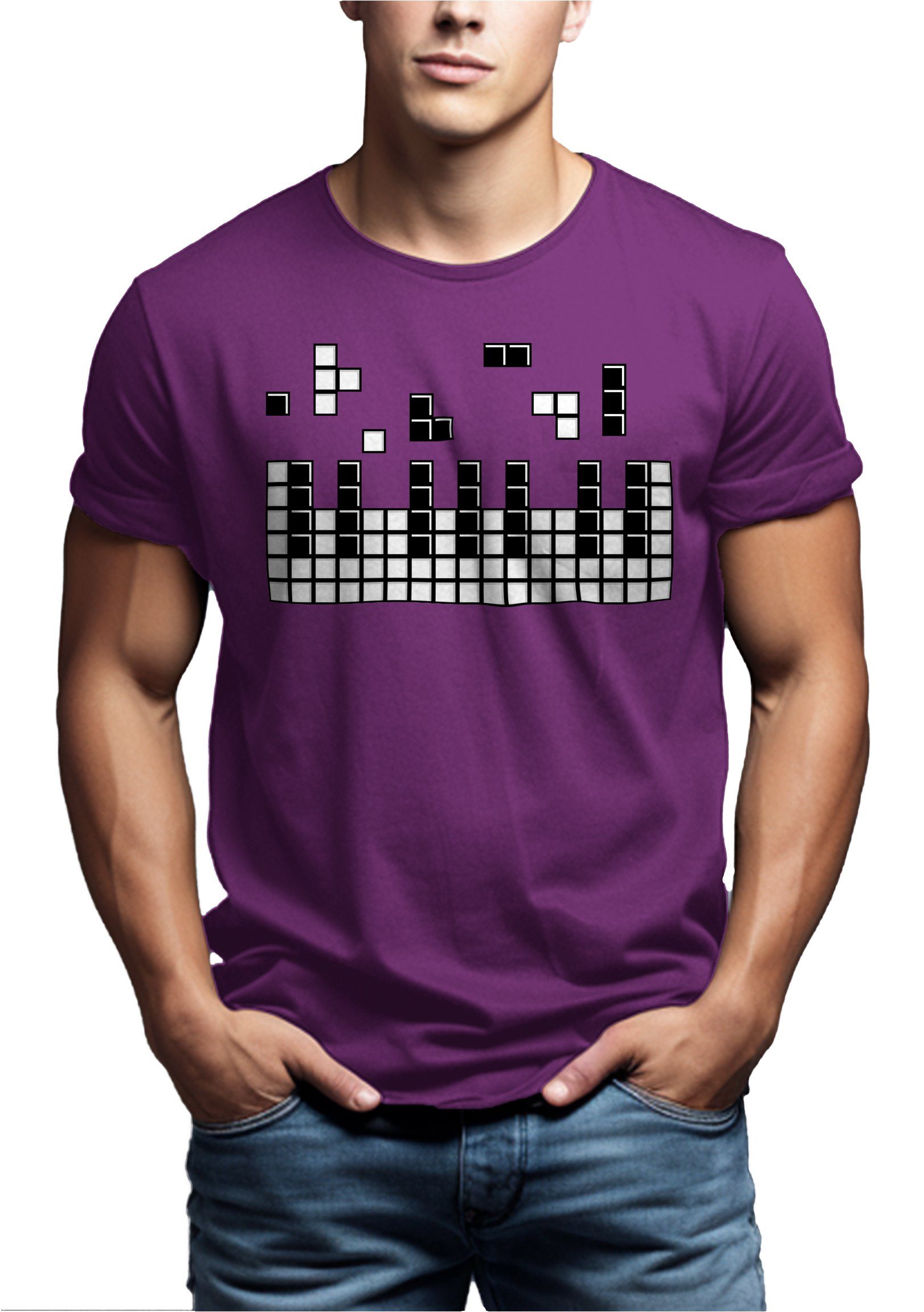 MAKAYA Print-Shirt Herren Piano Gamer Geschenke günstig online kaufen