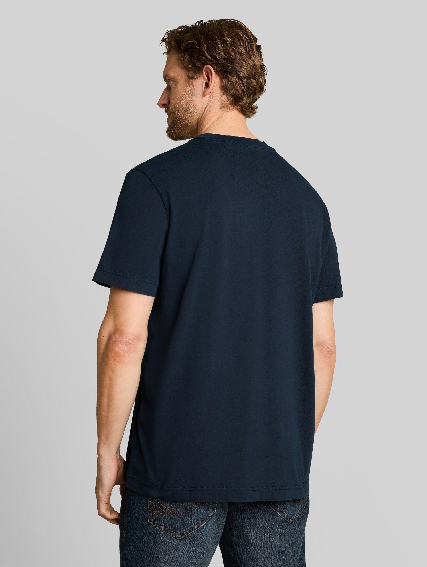 TOM TAILOR T-Shirt T-Shirt Henley T-Shirt im Used-Look