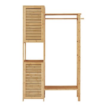 en.casa Garderobenständer, »Oldsum« Kleiderständer 164 x 99 x 29 cm Bambus