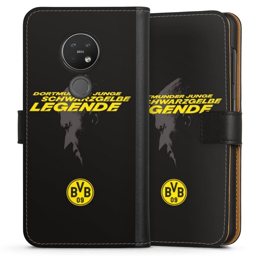 DeinDesign Handyhülle Marco Reus Borussia Dortmund BVB Danke Marco Schwarzgelbe Legende, Nokia 7.2 Hülle Handy Flip Case Wallet Cover Handytasche Leder