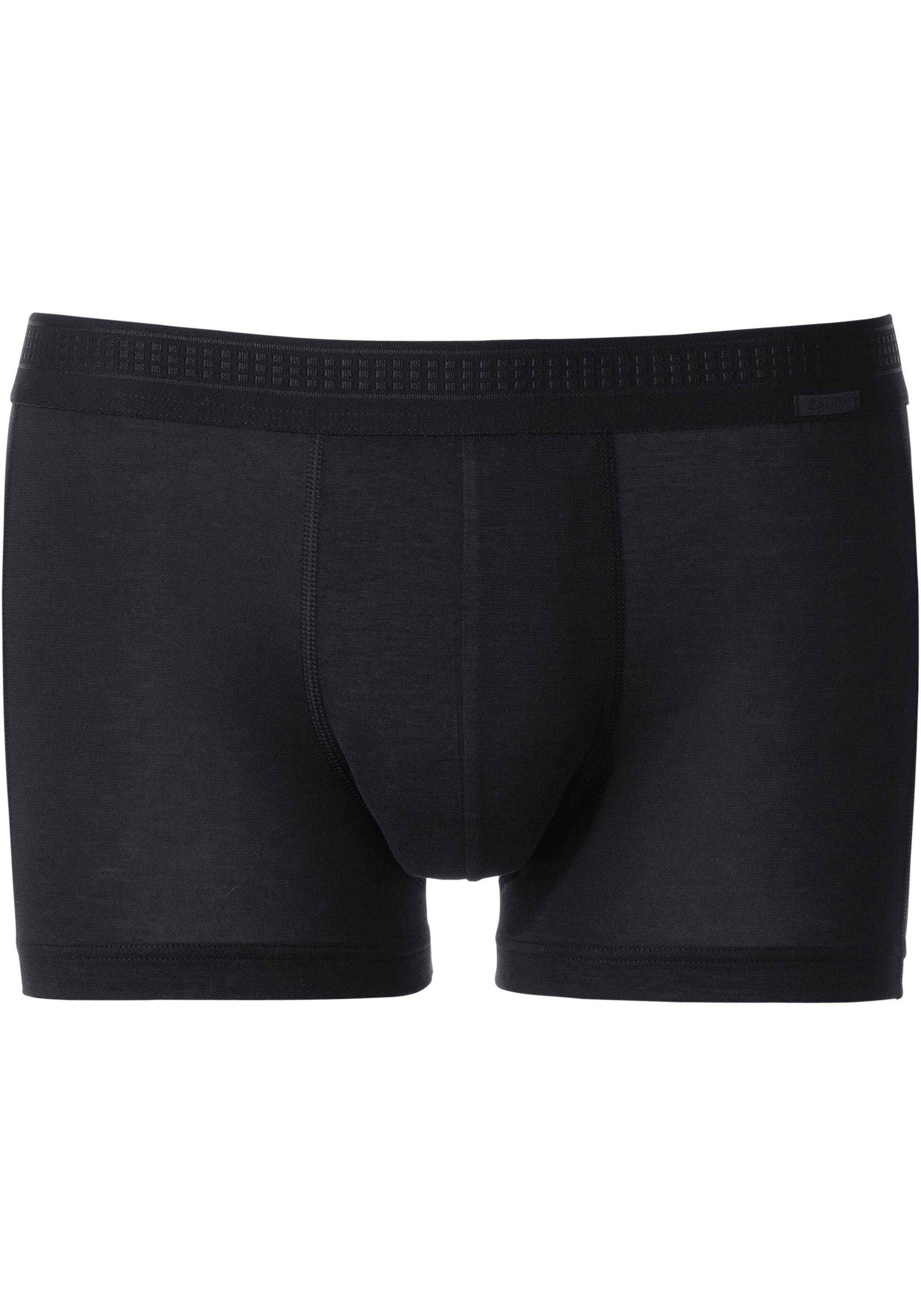 CALIDA Boxer Focus Trunk, graphisch Softgummibund bedruckter schwarz