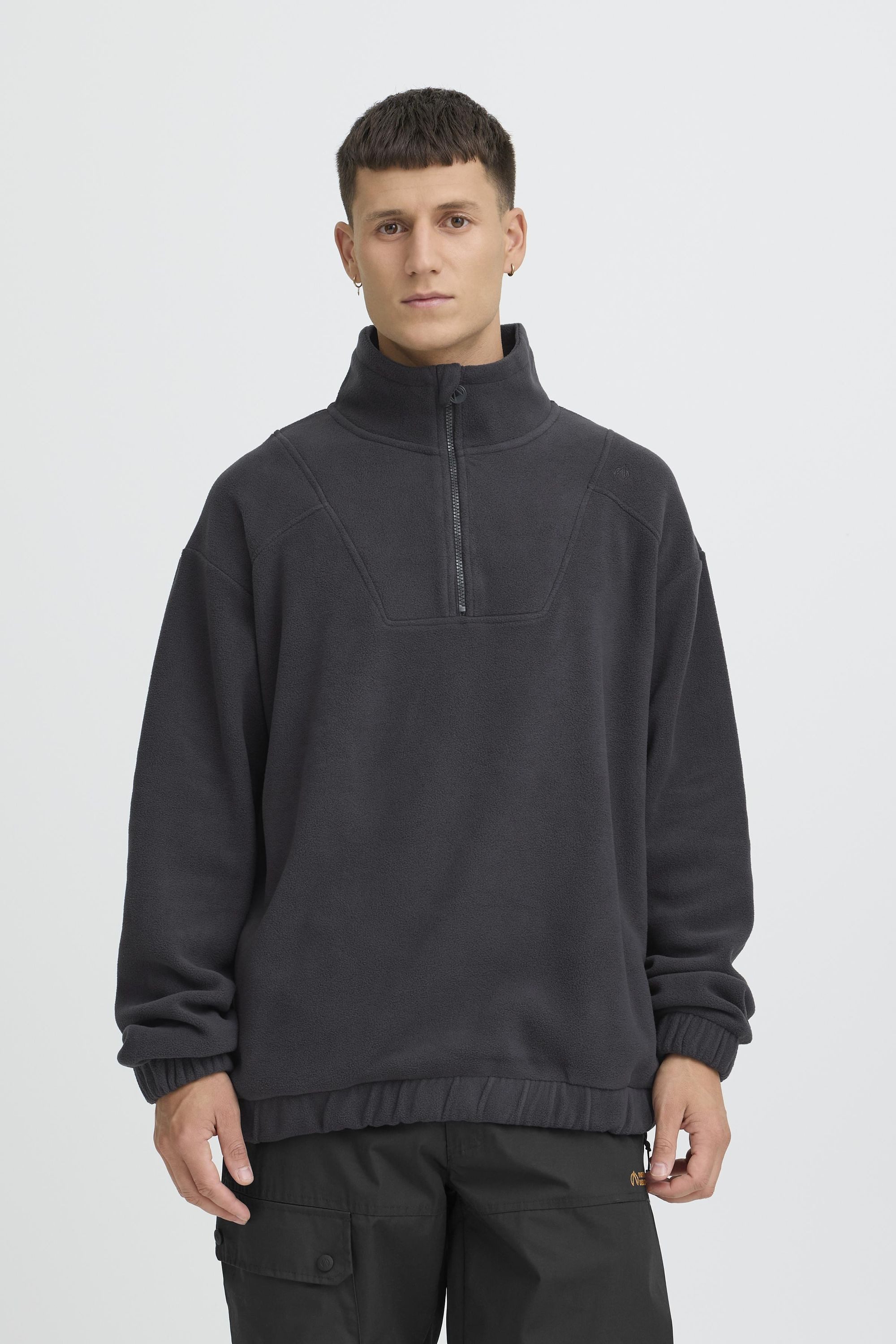 North Bend Troyer NBCotus M Modischer Fleecepullover mit Troyer Kragen