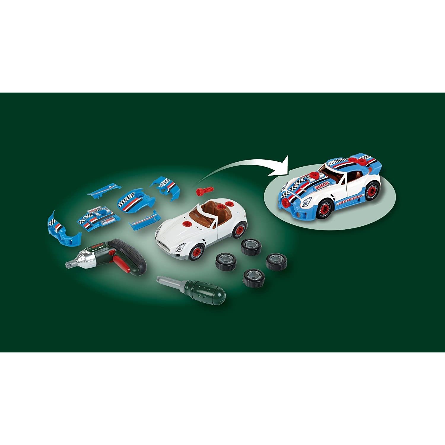 Theo Klein Spiel-Werkzeugstation 8668 BOSCH Car Tuning Set, Spielzeug
