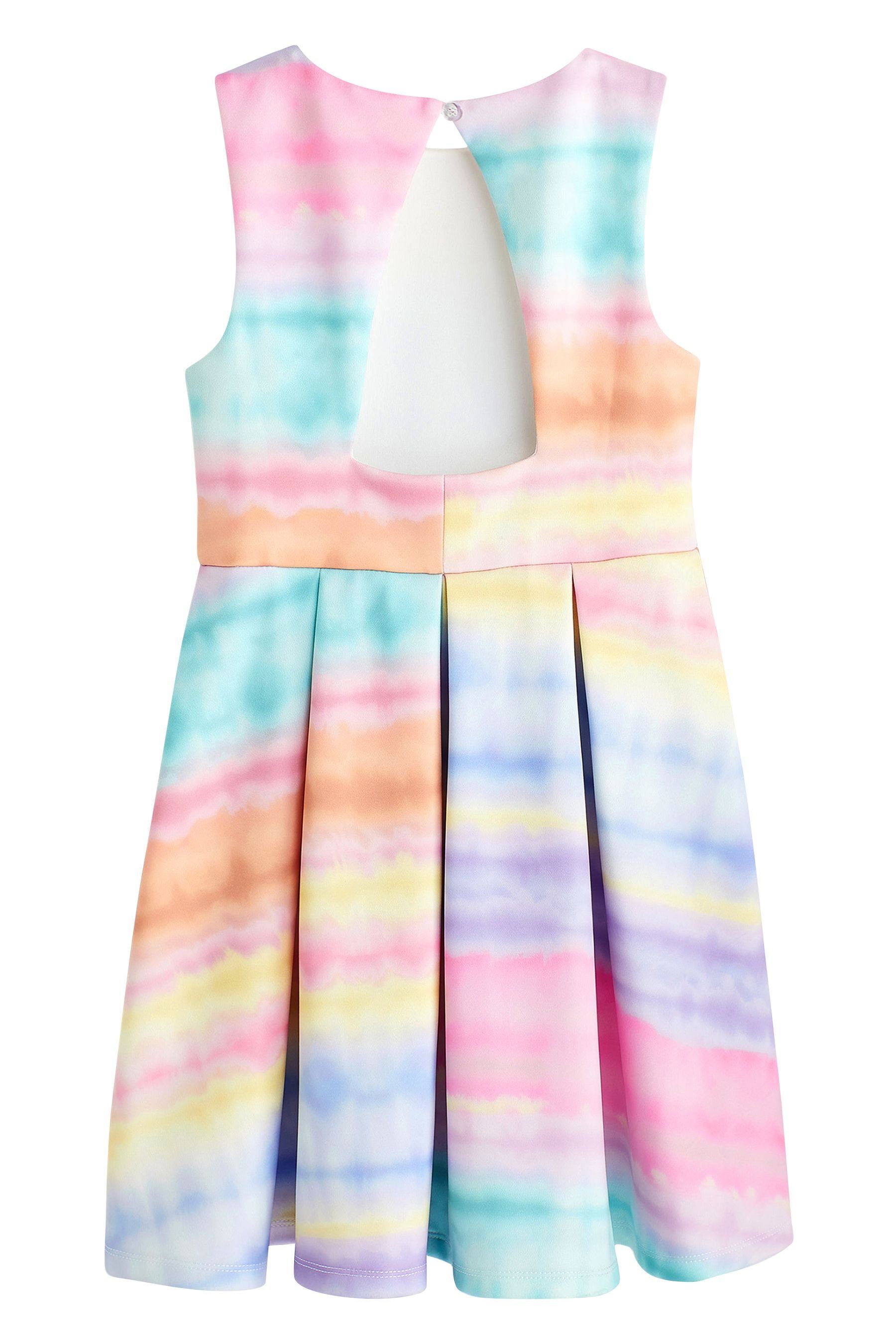 Next (1-tlg) Pink/Blue/Orange Tie Dye Multi Festliches Stripe Kleid Partykleid