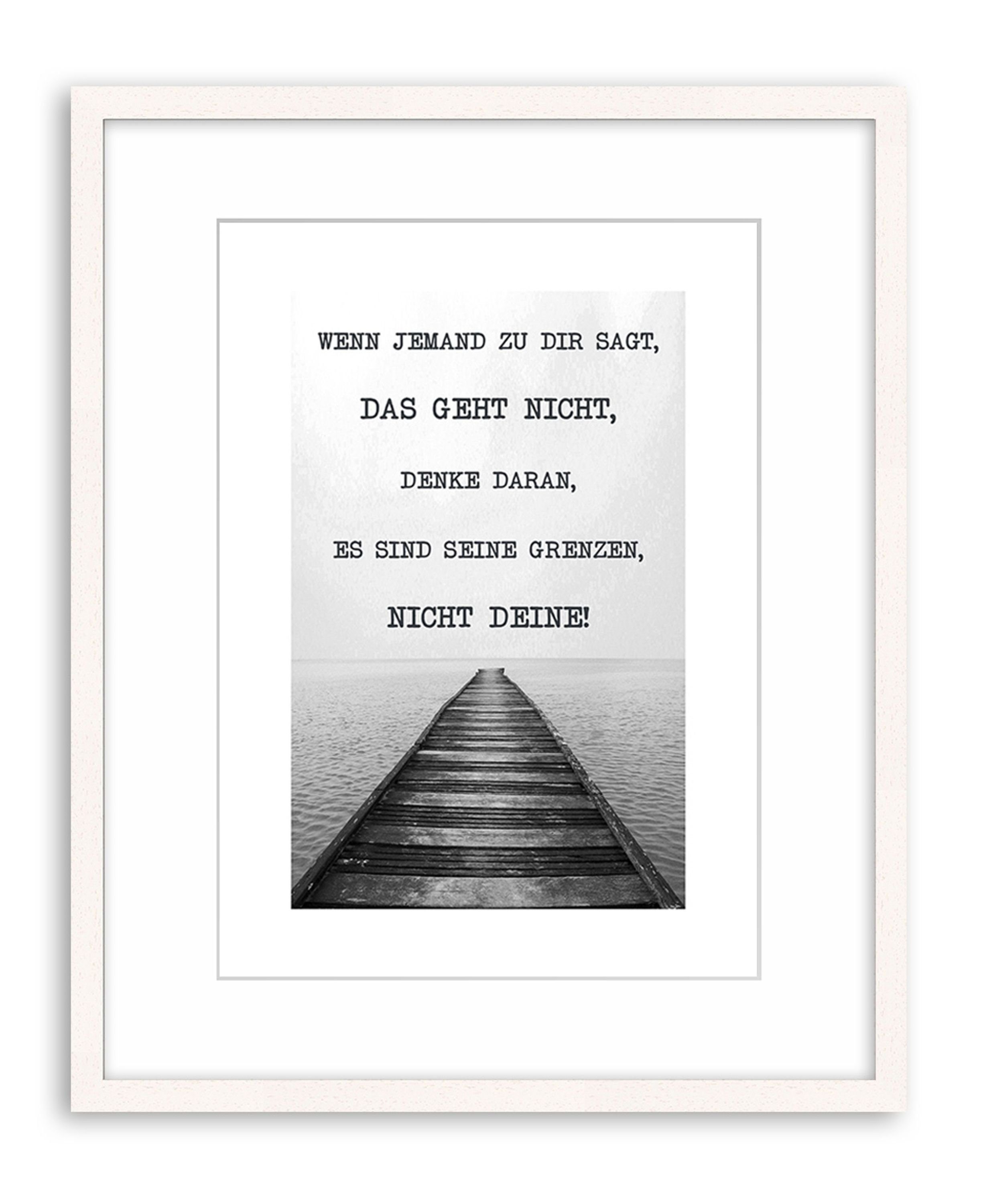 artissimo Poster Poster mit Spruch DinA4 Bild Sprüche Text Motivation