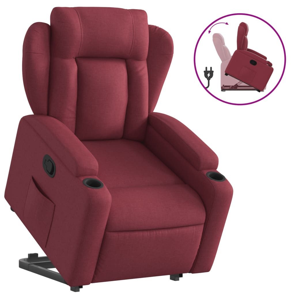 vidaXL Sessel Relaxsessel mit Aufstehhilfe Weinrot günstig online kaufen