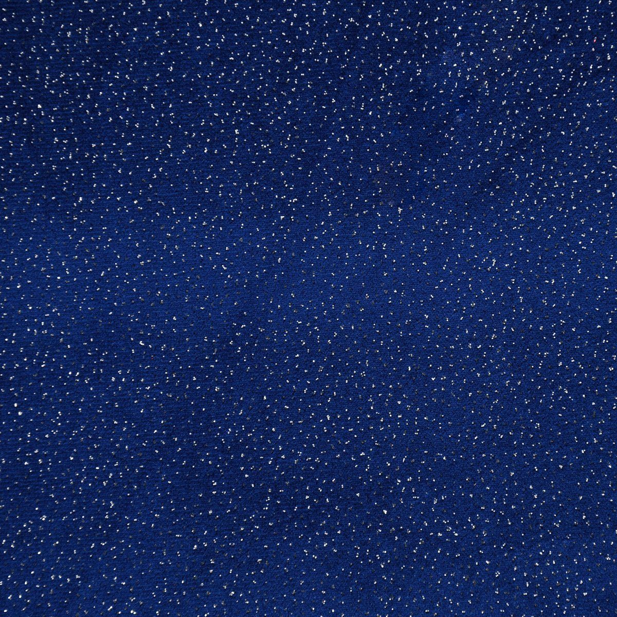 SCHÖNER LEBEN. Stoff Samtstoff Meterware Stretchsamt Glitzer blau silberfarbig 150cm, mit Metallic-Effekt