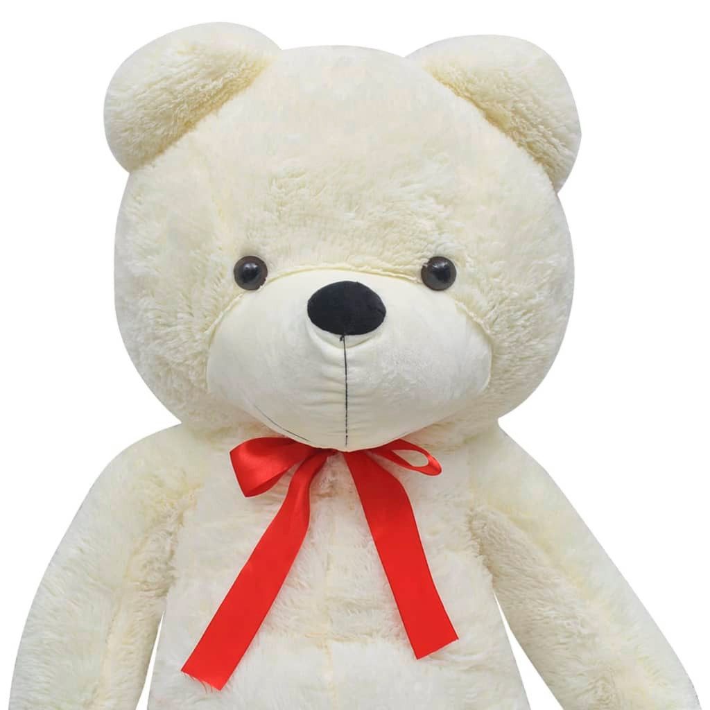 vidaXL Greifspielzeug Teddybär Kuscheltier Plüsch Weiß 242 cm