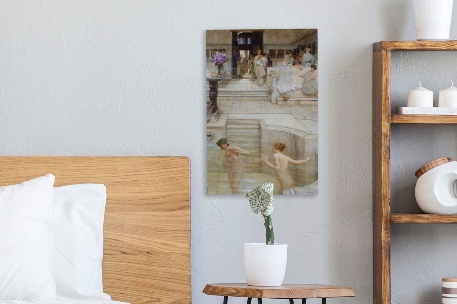 OneMillionCanvasses® Leinwandbild Ein beliebter 20x30 bespannt (1 cm Brauch - Gemälde, Leinwandbild inkl. Zackenaufhänger, Alma Tadema, fertig Lawrence St)
