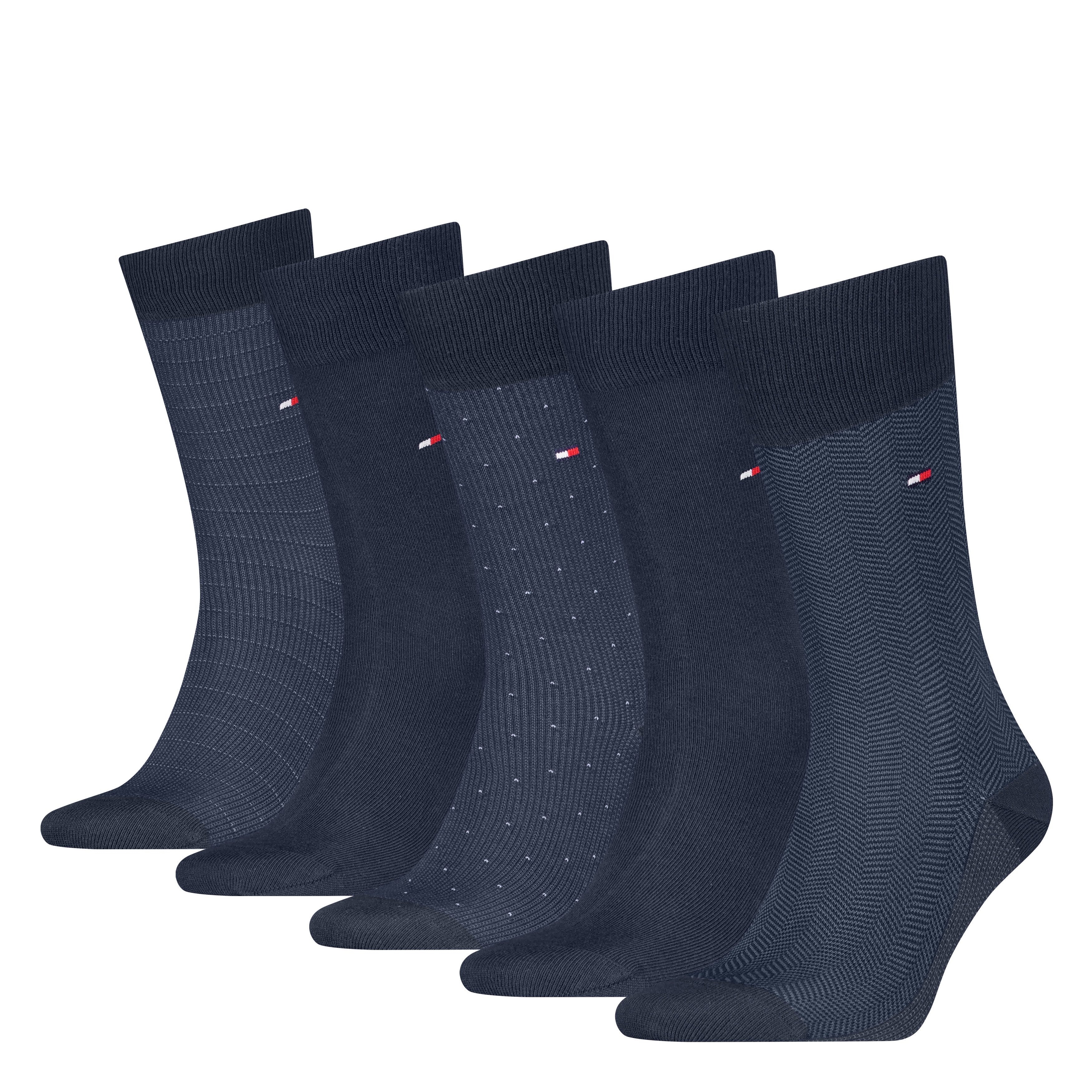 Tommy Hilfiger Socken TH MEN SOCK 5P GIFTBOX HERRINGBONE DOT (5er Pack) günstig online kaufen