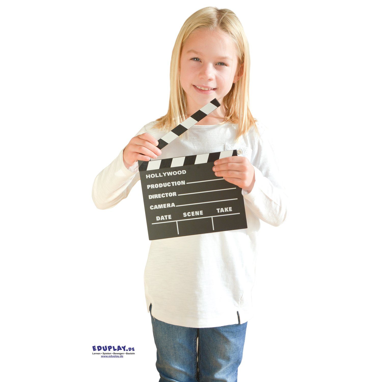 EDUPLAY Lernspielzeug Filmklappe, 20 x 17,8 cm günstig online kaufen