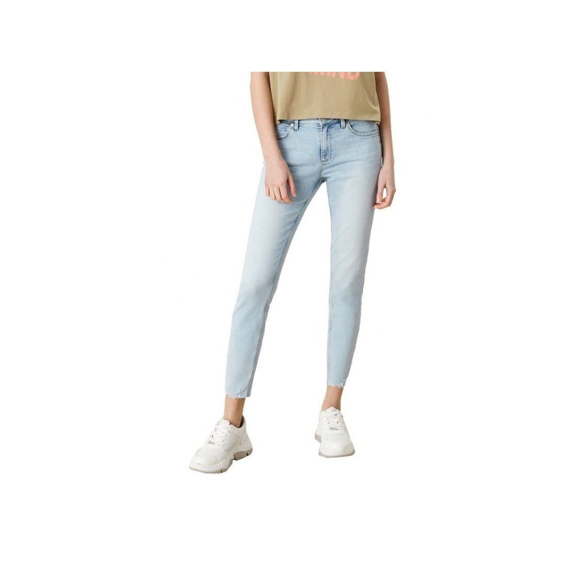 5-Pocket-Jeans uni (1-tlg) QS