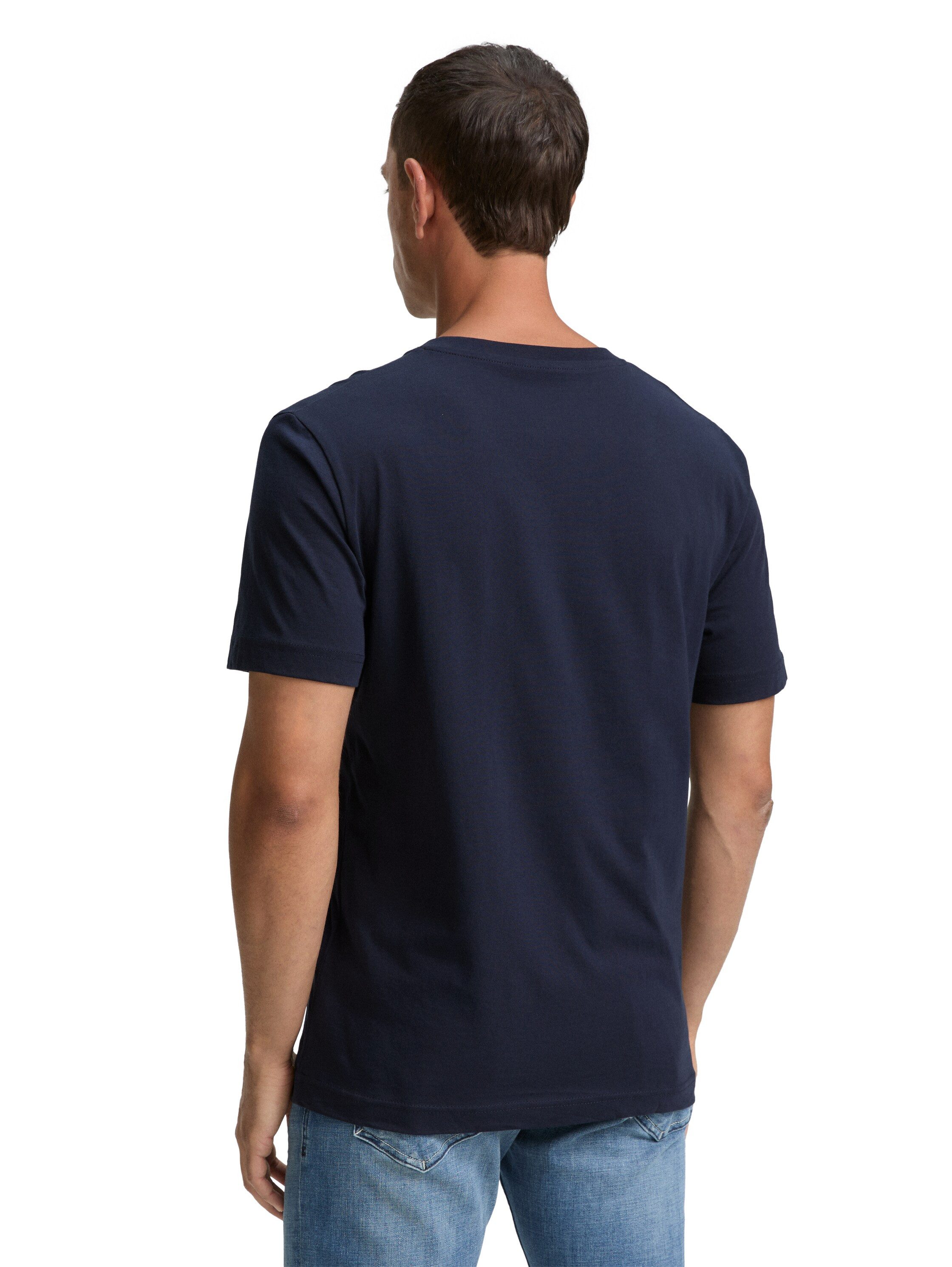 TOM TAILOR T-Shirt (Packung, 2-tlg) mit V-Ausschnitt, Doppelpack