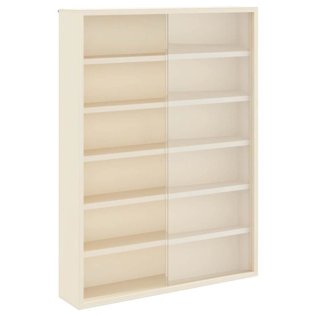 vidaXL Regal Holz-Sammelvitrine mit Regal Braun 40 x 8,5 x 54 cm Sperrholz, günstig online kaufen