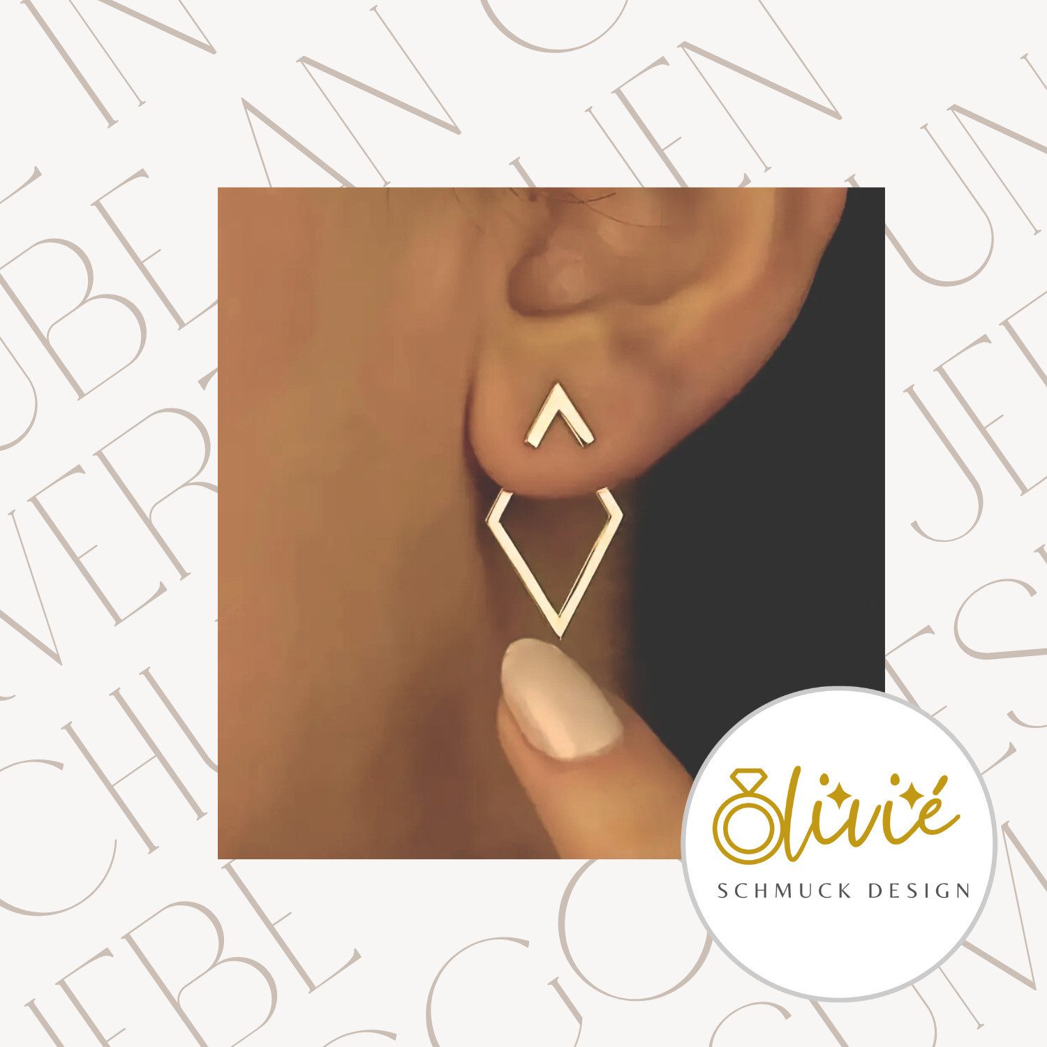 XCOAST Ohrstecker-Set XCOAST Ohrstecker Damen Cut-Out Edelstahl Gold (2-tlg günstig online kaufen