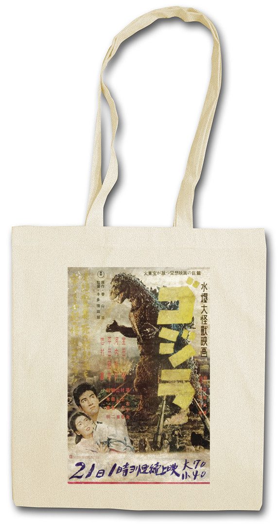 Urban Backwoods Beuteltasche Godzilla Vintage Asia I Stofftasche Vintage Asia I Japan Goijra Tokyo (1-tlg), Godzilla Nippon King Kong